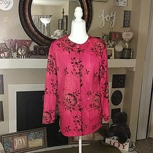 Top notch red blouse size large extra large